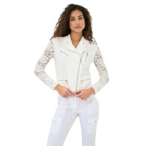 NWT Anatomie Solita Lace Moto Jacket Size Medium SO CUTE
